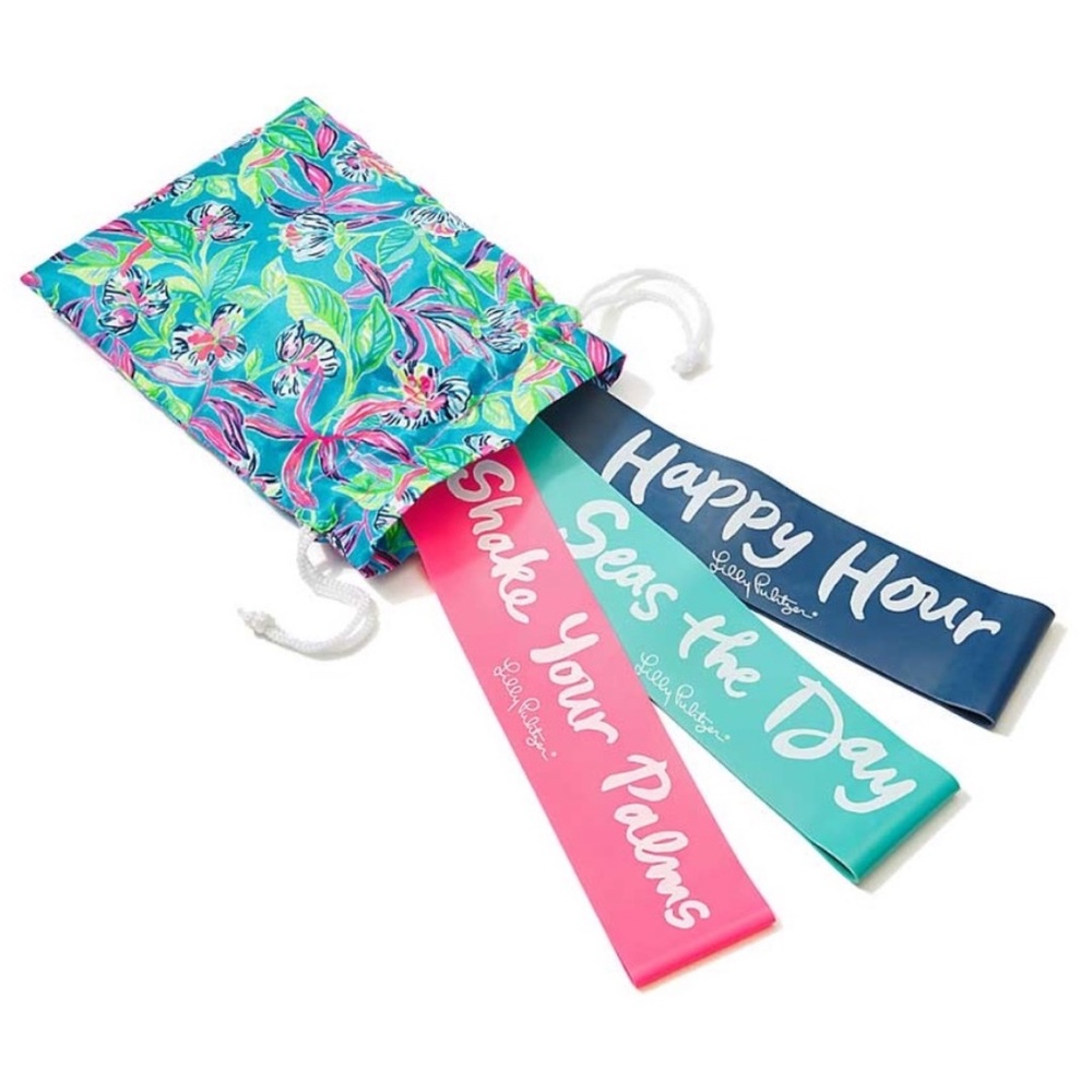 NWT Lilly Pulitzer workout exercise resistance bands
